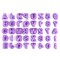 40 Pcs Alphabet Number Fondant Cake Decorating Set - Icing Cutter Mold Mould Kit